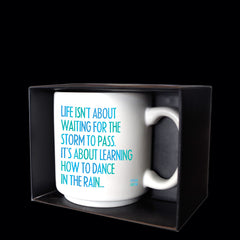 "dance in the rain" mini mug