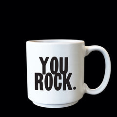 "you rock." mini mug