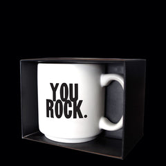 "you rock." mini mug