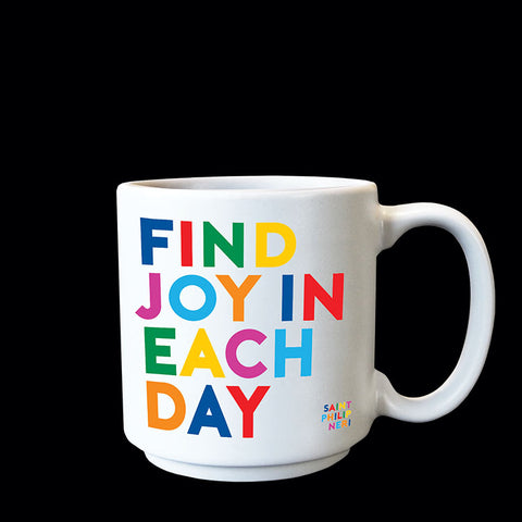 "find joy" mini mug