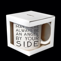 "angel by your side" mug