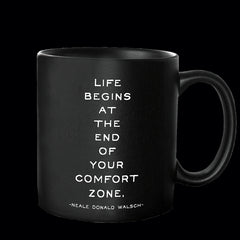 "comfort zone" mug