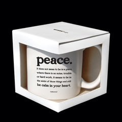 "peace" mug