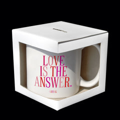 "love is the answer" mug