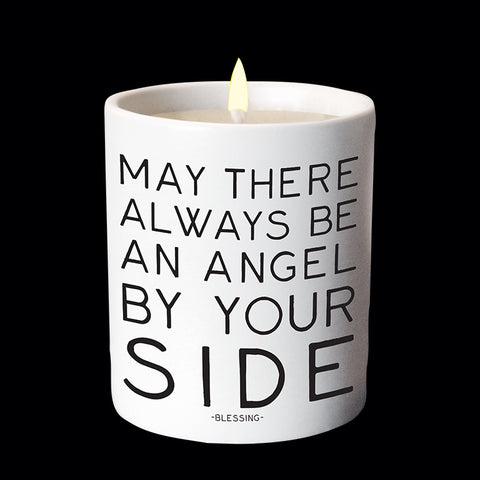 "angel by your side" candle
