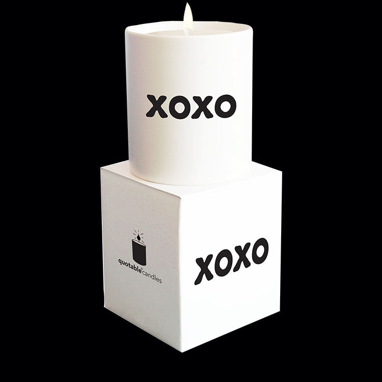"xoxo" candle