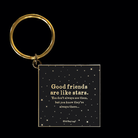 "good friends" keychain