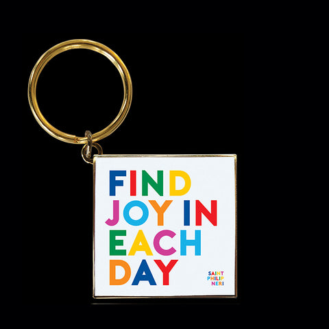 "find joy" keychain