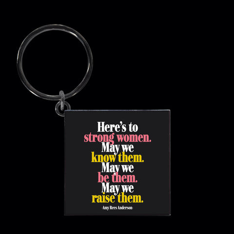 "strong women" keychain