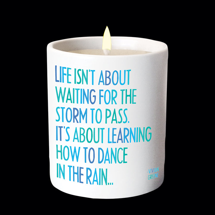 "dance in the rain" candle