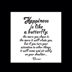 "happiness is like a butterfly" magnet