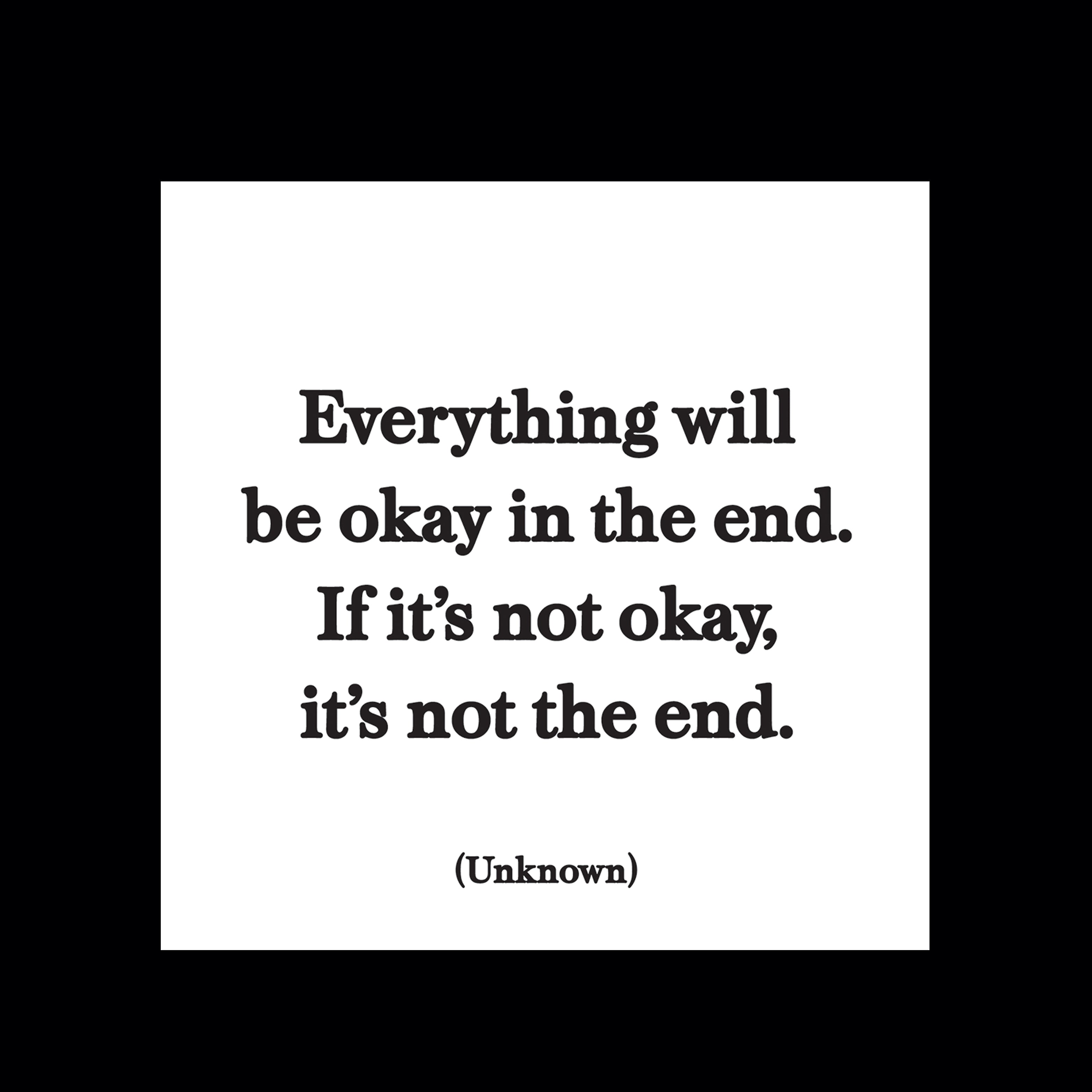 everything will be okay” magnet – quotable