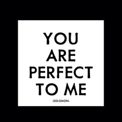 "you are perfect to me" magnet