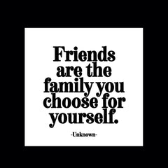 "friends are the family" magnet