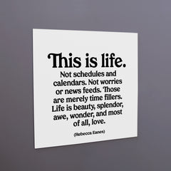 "this is life" magnet