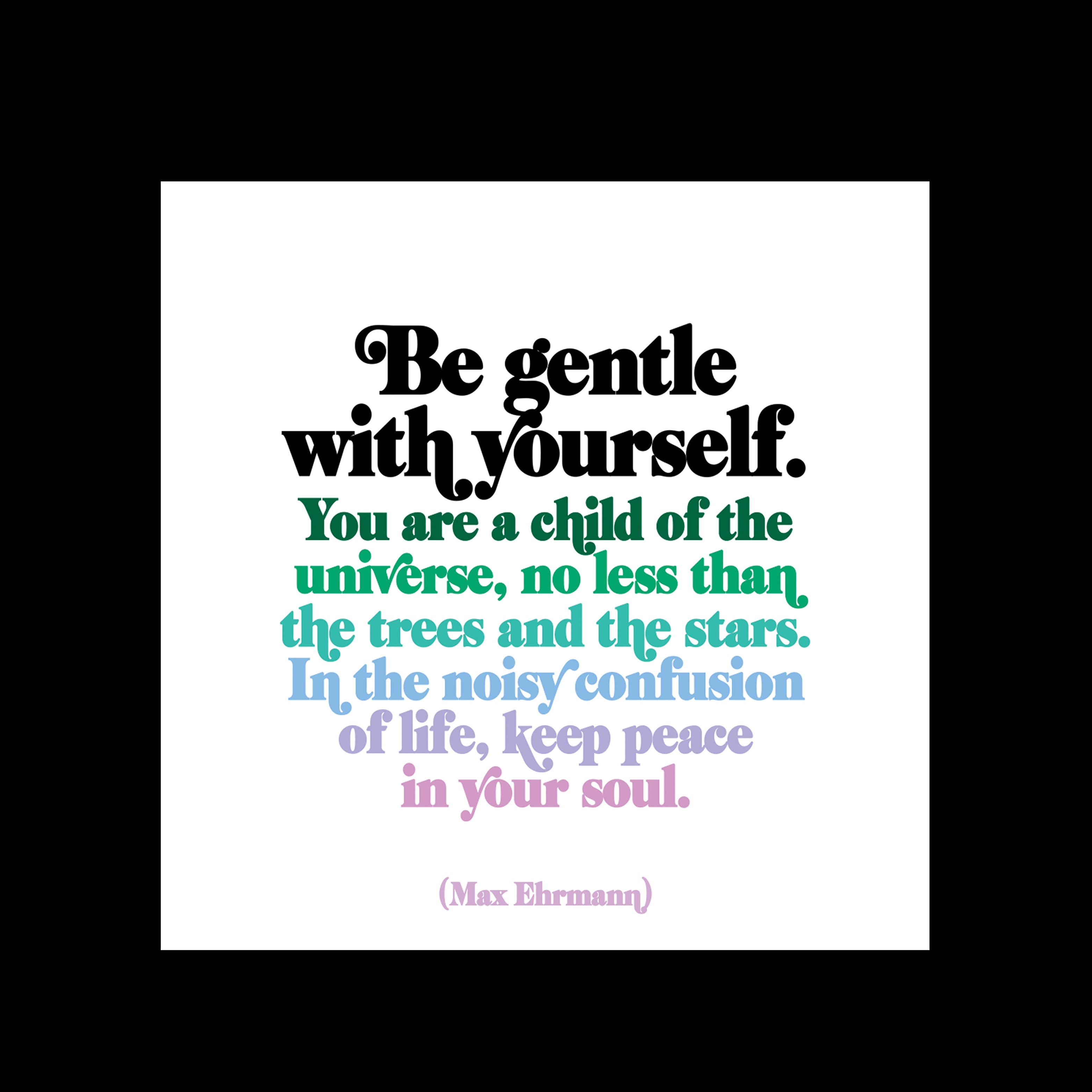"be gentle with yourself" magnet