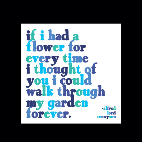 "if i had a flower" magnet