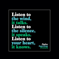 "listen to the wind" magnet