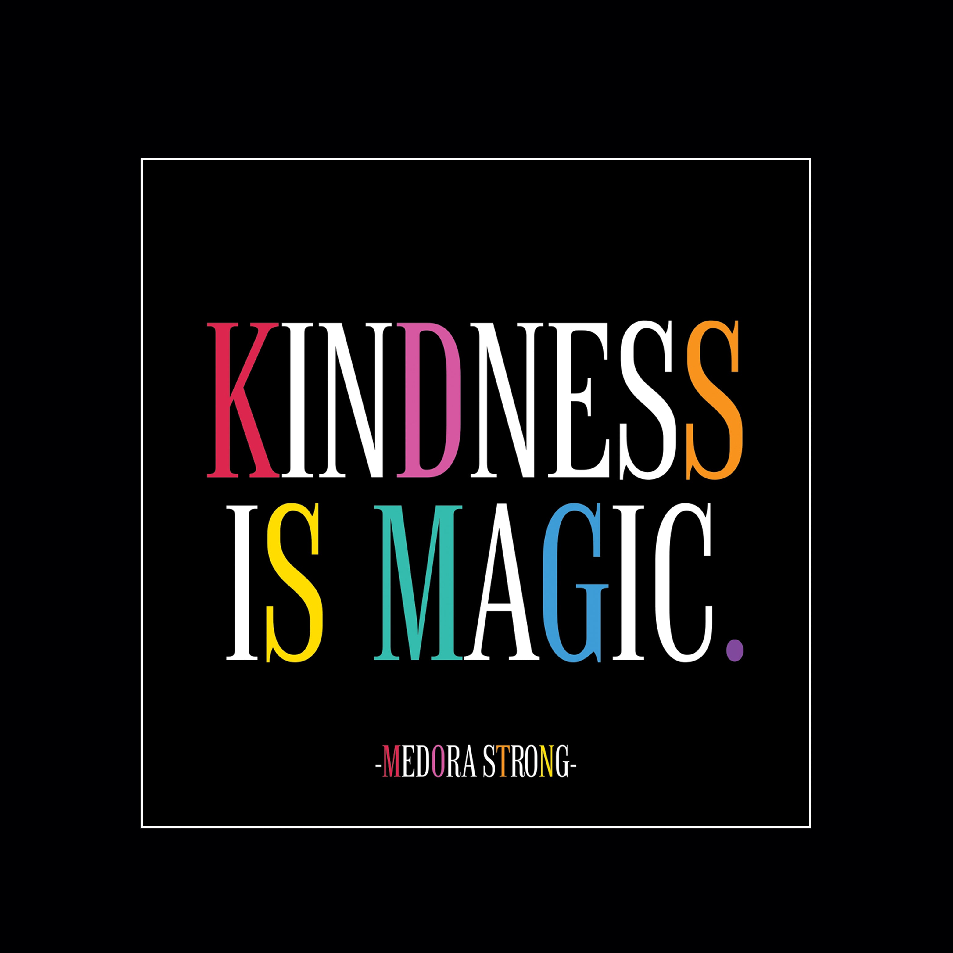 "kindness is magic" magnet