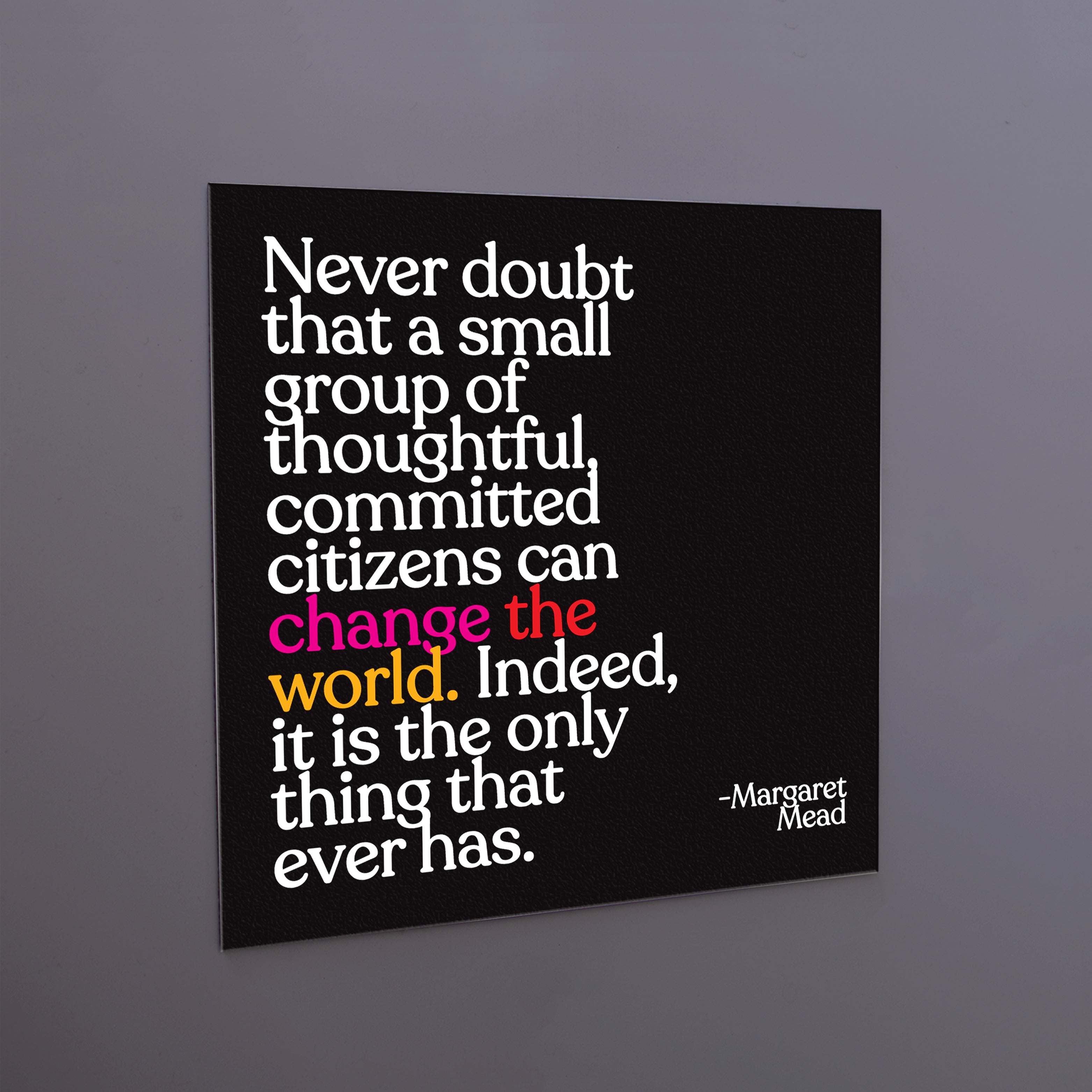 "never doubt" magnet