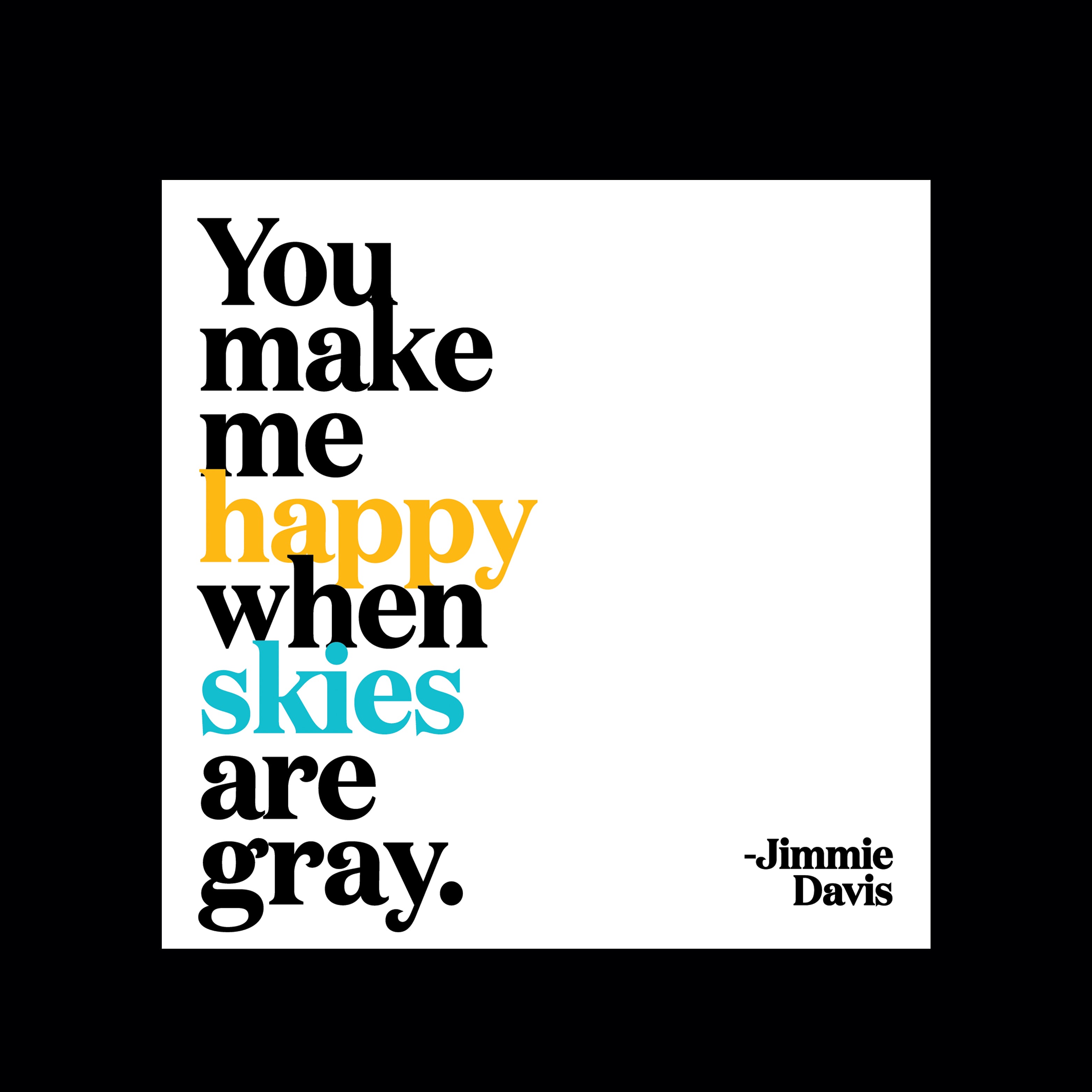 "you make me happy" magnet