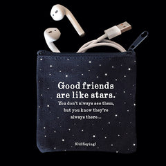 "good friends" mini pouch
