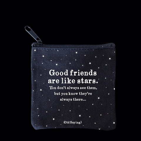 "good friends" mini pouch