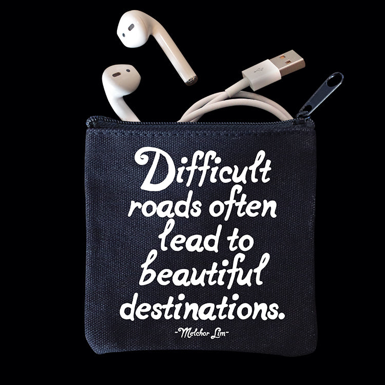 "difficult roads" mini pouch