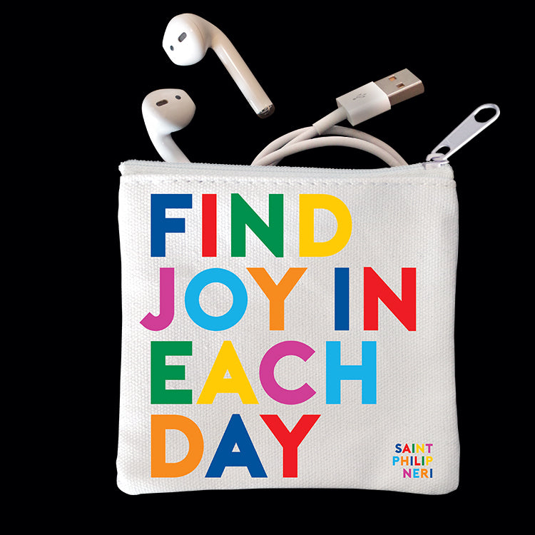 "find joy" mini pouch
