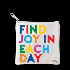 "find joy" mini pouch