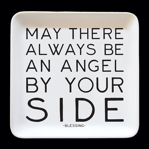 "angel by your side" trinket dish