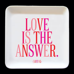 "love is the answer" trinket dish