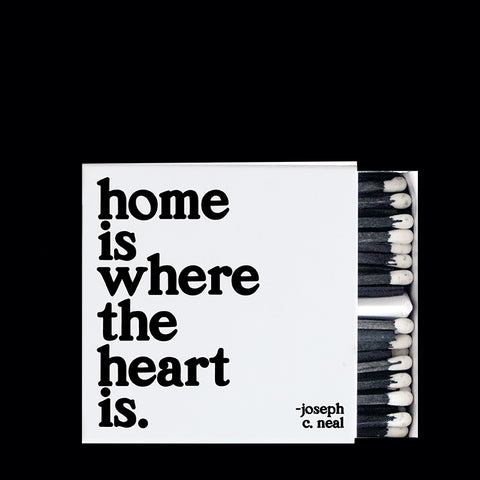 "home is where the heart is" matchbox