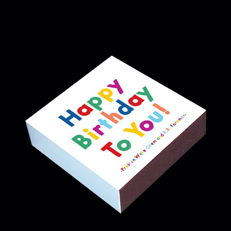 "happy birthday to you!" matchbox