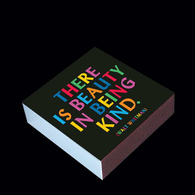 "there is beauty in being kind" matchbox