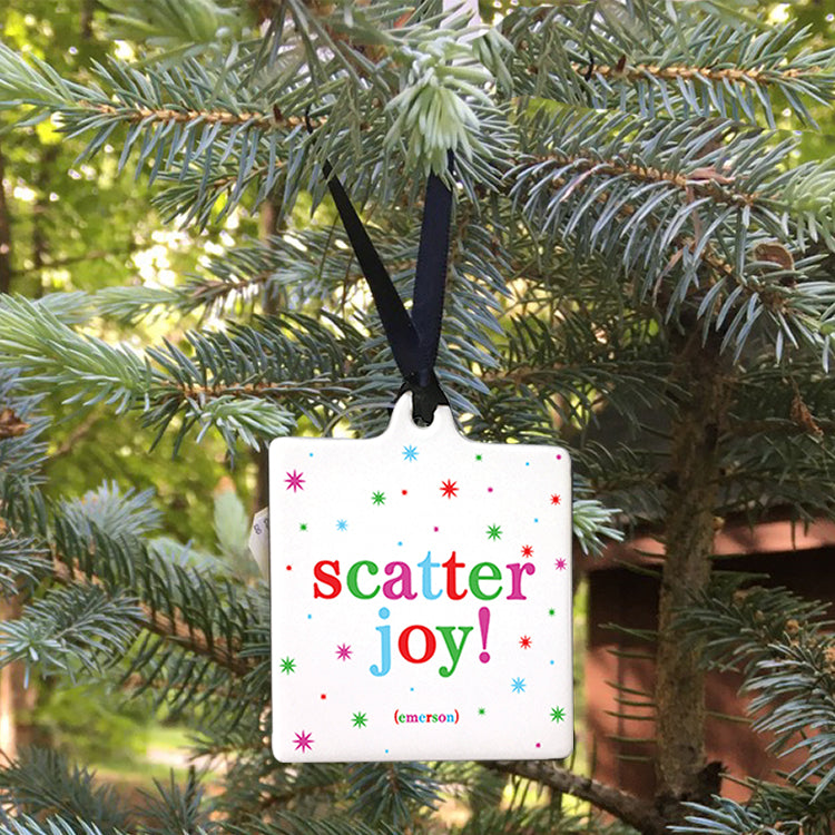"scatter joy" ornament