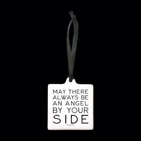 "angel by your side" ornament