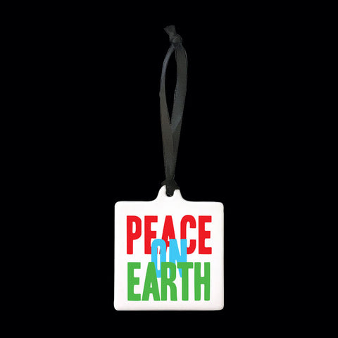 "peace on earth" ornament