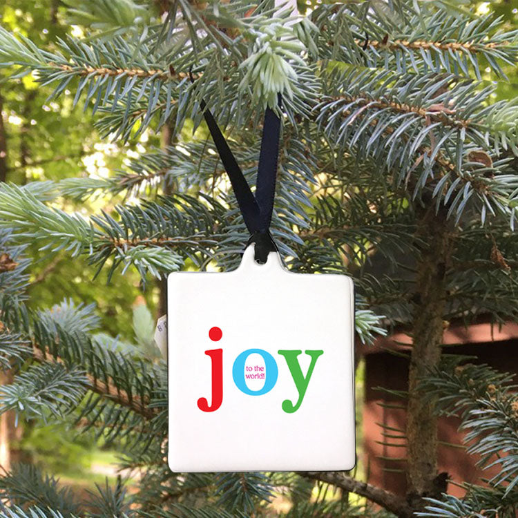 "joy to the world" ornament